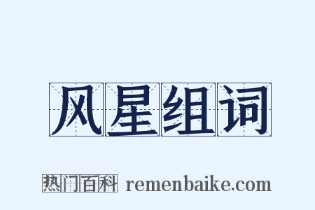 风星组词是什么意思的图片